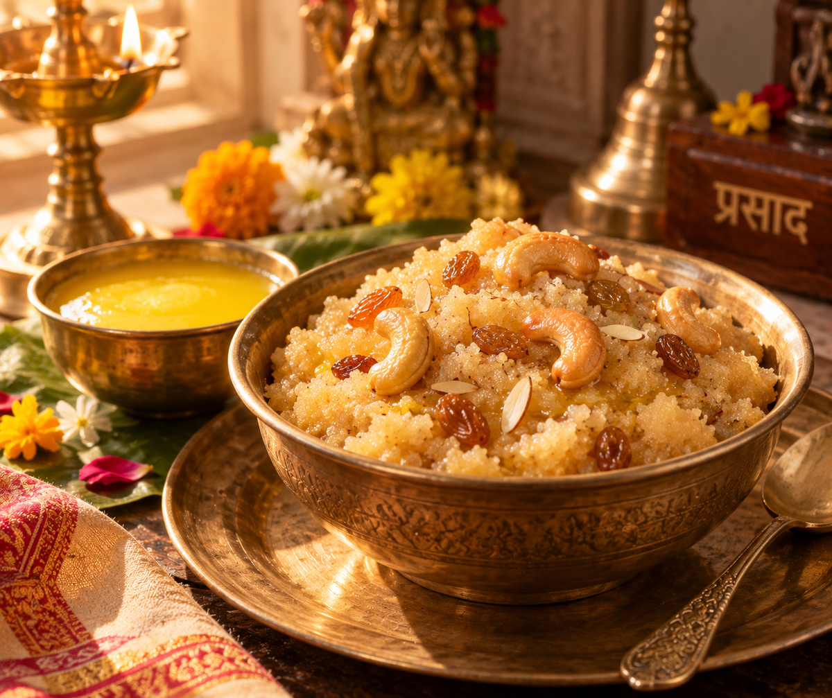 Suji Halwa Recipe with Ghee