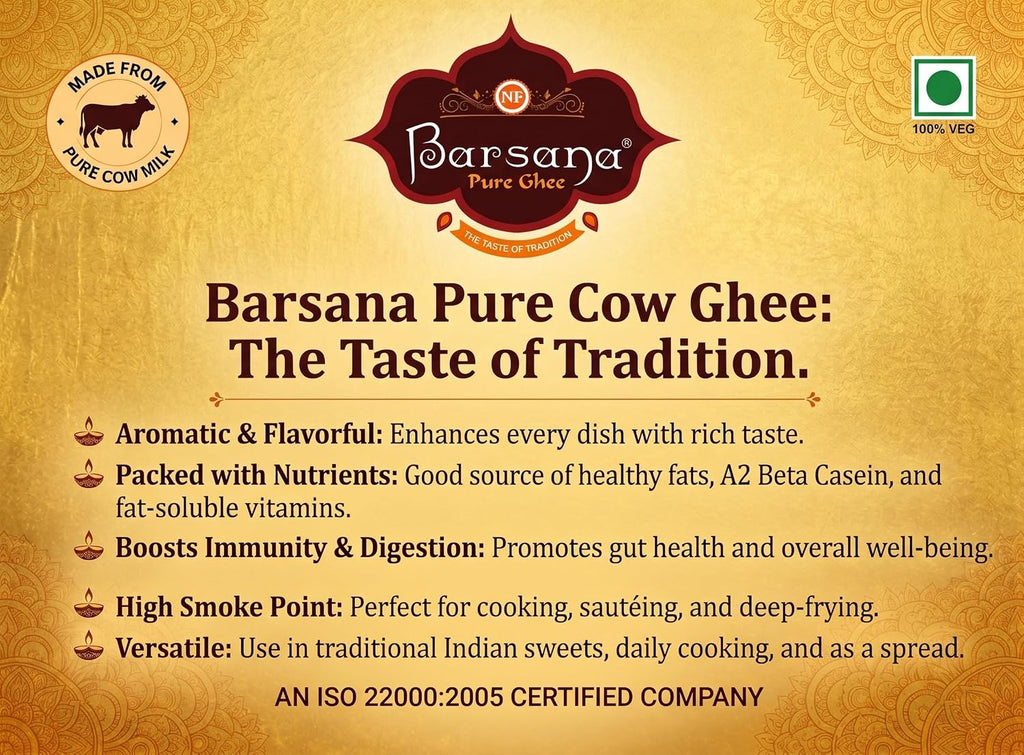 Barsana Pure Cow Ghee 500ml