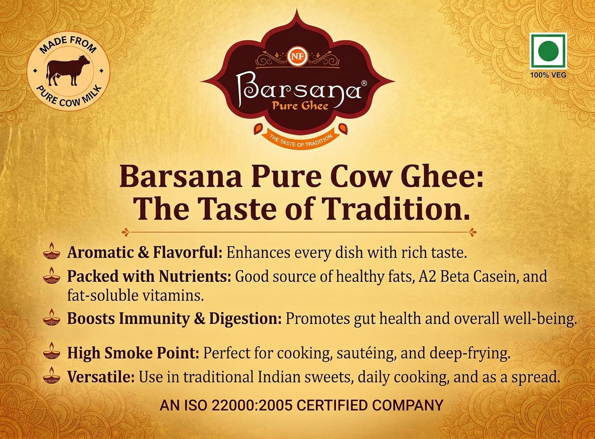 Barsana Pure Cow Ghee 500ml