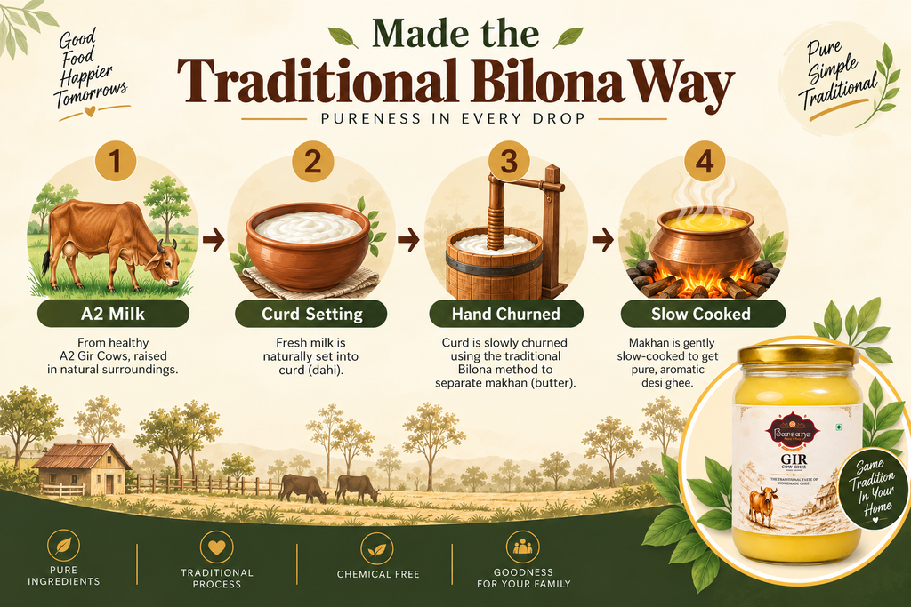 A2 Gir Cow Bilona Ghee Combo - 1L + 1L