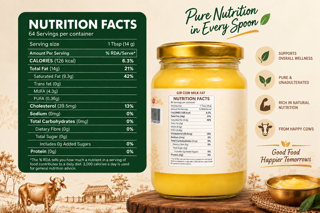 A2 Gir Cow Bilona Ghee - 250ml