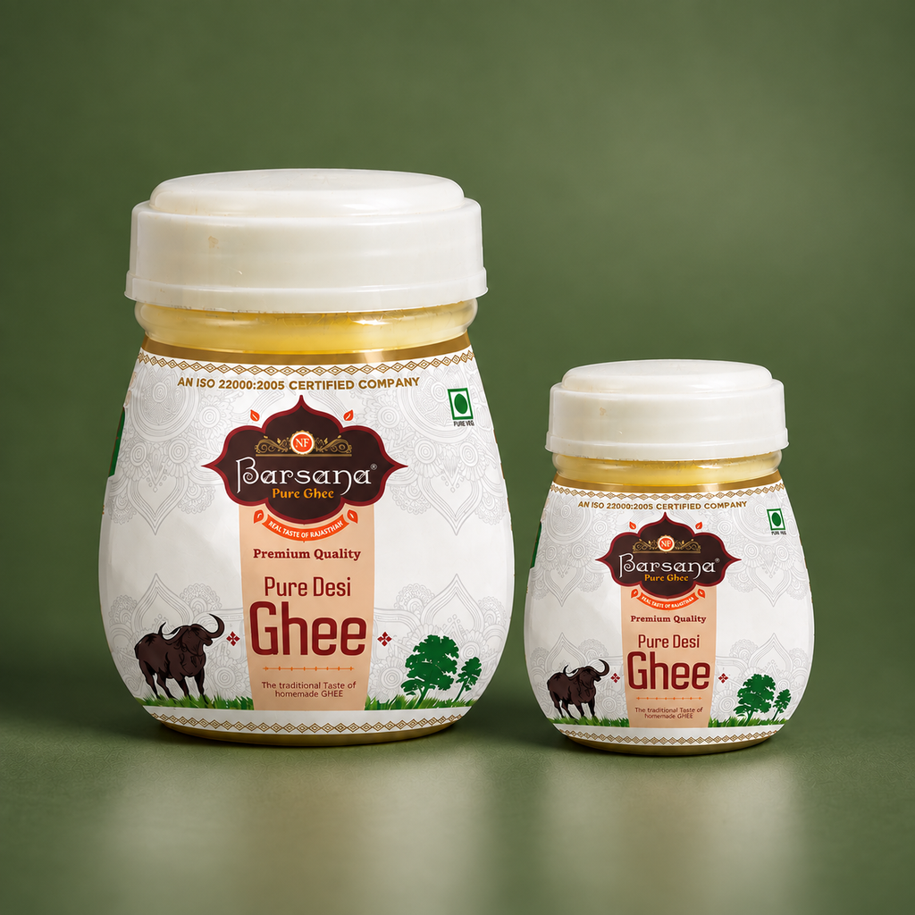 Barsana Pure Buffalo Ghee Combo - 1L + 500ml