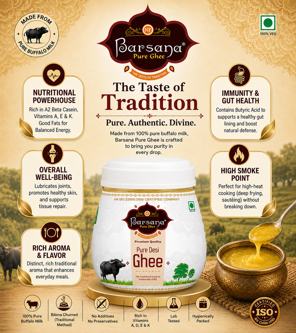 Barsana Pure Buffalo Ghee 1L