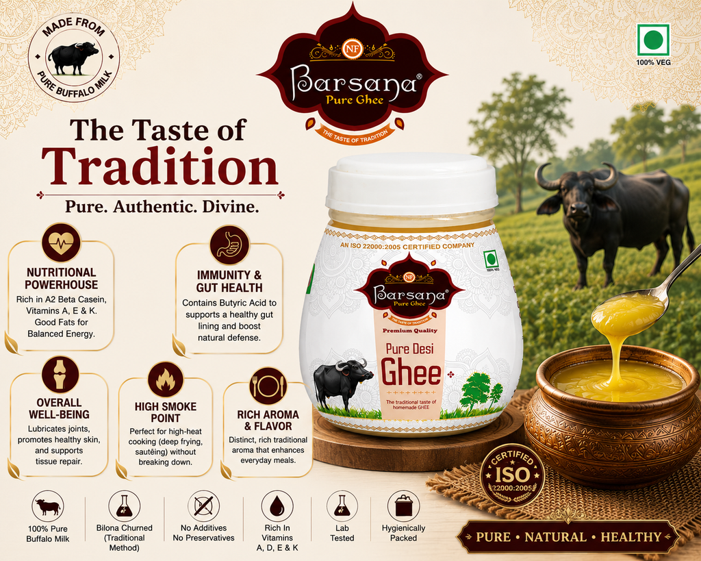 Barsana Pure Buffalo Ghee 1L