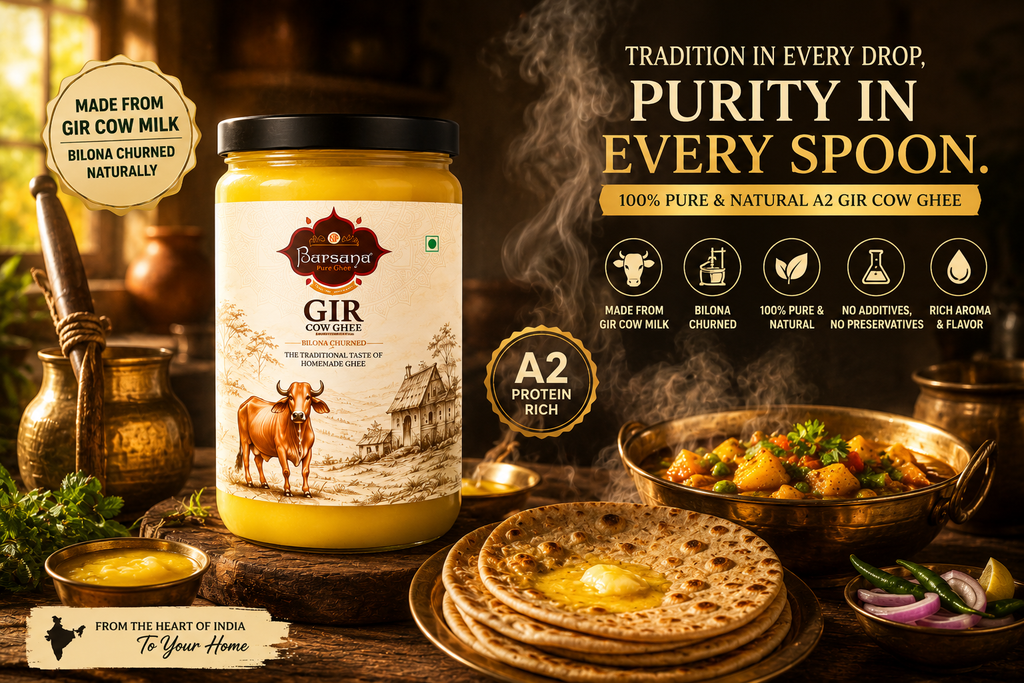 A2 Gir Cow Bilona Ghee | Traditional Handcrafted Desi Ghee 1L