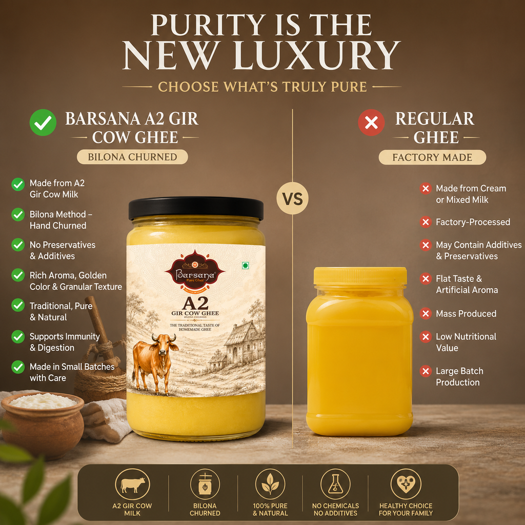 A2 Gir Cow Bilona Ghee | Traditional Handcrafted Desi Ghee 1L