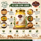 A2 Gir Cow Bilona Ghee Combo - 1L + 500ml